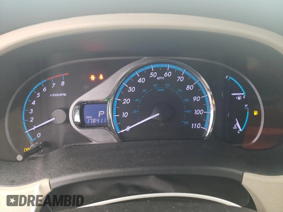 2011 Toyota Sienna XLE with VIN 5TDDK3DC8BS028341, listed as a Copart auction lot 51508345 with 178,411 mi miles and Salvage Title. Bid and sale history available at carsss.com. Image 9.