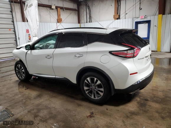 2015 Nissan Murano SL with VIN 5N1AZ2MH0FN274005, listed as a Copart auction lot 43958275 with 113,241 mi miles and Salvage Title. Bid and sale history available at carsss.com. Image 2.