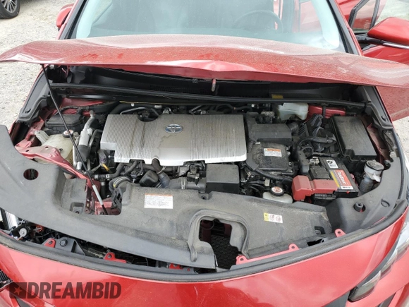 2017 Toyota Prius Plus with VIN JTDKARFPXH3064037, listed as a Copart auction lot 60490325 with 75,156 mi miles and Salvage title. Bid and sale history available at DreamBid. Image 12.