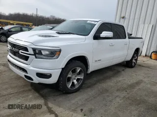 2022 Ram 1500 Laramie with VIN 1C6SRFRT2NN134945, listed as a Copart auction lot 43407785 with Not provided miles and Salvage title. Bid and sale history available at DreamBid. Image 1.