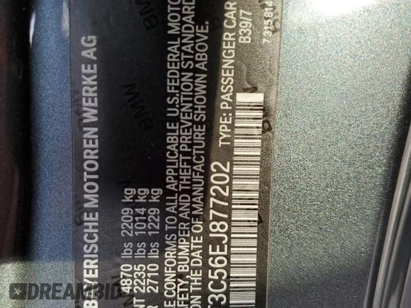 2014 BMW 4 Series 435i z VIN WBA3T3C56EJ877202, wystawiony jako Copart lot #77899314 z przebiegiem 102 773 mil mil oraz Szkoda całkowita • Salvage title. Historia ofert i sprzedaży dostępna na DreamBid. Obrazek 14.