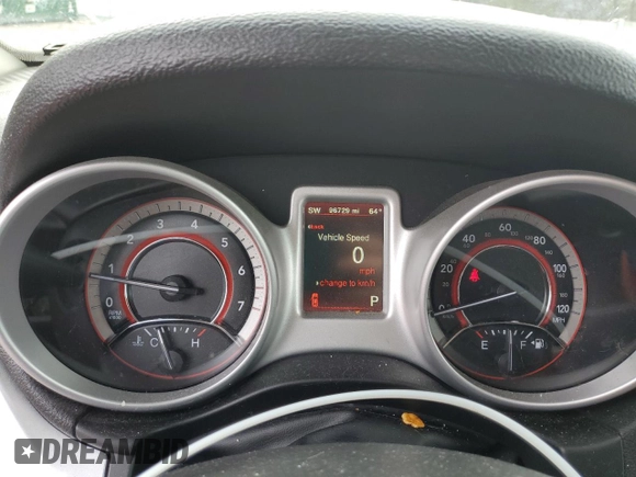 2019 Dodge Journey GT with VIN 3C4PDDEG7KT838175, listed as a Copart auction lot 79012544 with 96,729 mi miles and Salvage Title. Bid and sale history available at DreamBid. Image 9.