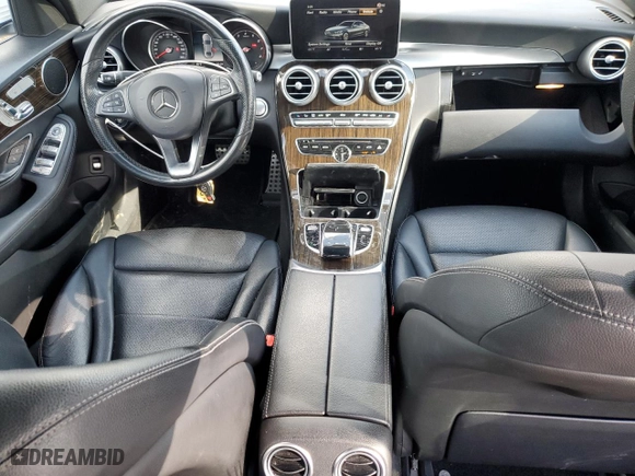 2018 Mercedes-Benz C-Class C 300 with VIN WDDWF4KB8JR348548, listed as a Copart auction lot 47240525 with 91,347 mi miles and Salvage Title. Bid and sale history available at carsss.com. Image 8.