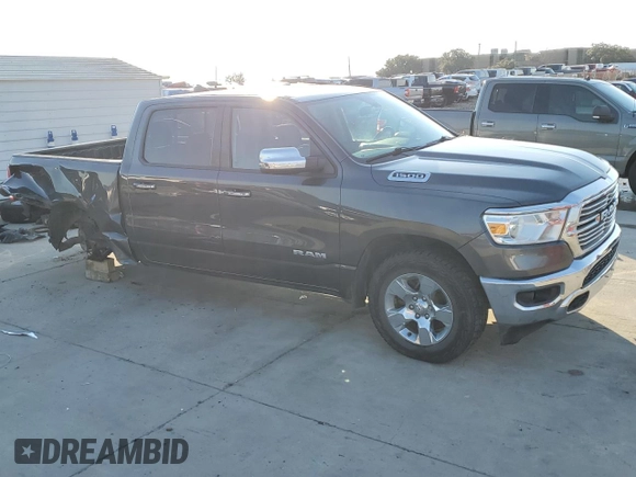 2019 Ram 1500 Big Horn/Lone Star with VIN 1C6RRFFG6KN727824, listed as a Copart auction lot 88023385 with 76,275 mi miles and Salvage Title. Bid and sale history available at carsss.com. Image 4.