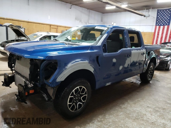 2022 Ford F-150 XL with VIN 1FTEW1EP4NFB90096, listed as a Copart auction lot 50309435 with 38,227 mi miles and Salvage Title. Bid and sale history available at carsss.com. Image 1.