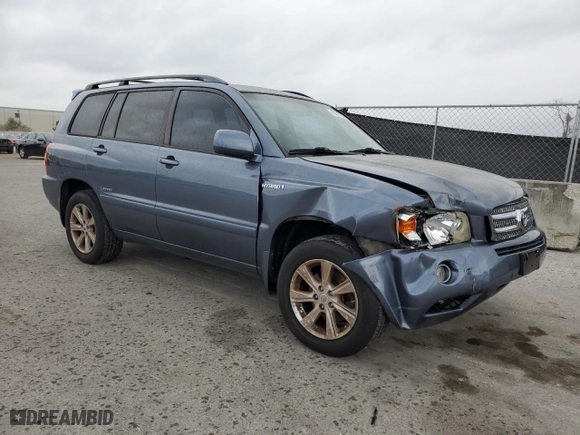 2007 Toyota Highlander Hybrid w/3rd Row with VIN JTEEW21A370039971, listed as a Copart auction lot 48307205 with 374,709 mi miles and Salvage Title. Bid and sale history available at carsss.com. Image 4.