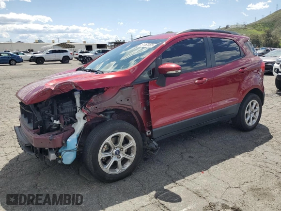 2021 Ford EcoSport SE with VIN MAJ3S2GE9MC399425, listed as a Copart auction lot 51862065 with 45,142 mi miles and Salvage Title. Bid and sale history available at carsss.com. Image 1.