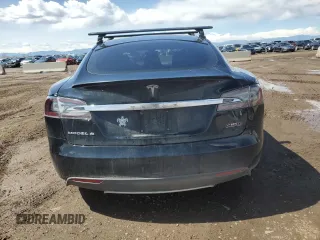 2014 Tesla Model S P85D with VIN 5YJSA1H28EFP63765, listed as a Copart auction lot 50241385 with 100,274 mi miles and Salvage Title. Bid and sale history available at DreamBid. Image 6.