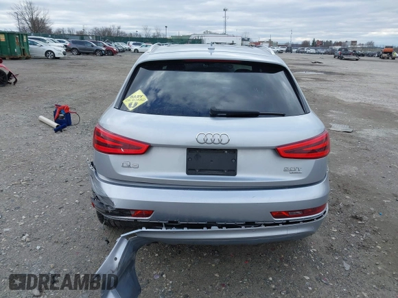 2015 Audi Q3 Premium Plus with VIN WA1EFCFS2FR006458, listed as a IAAI auction lot 41734169 with 102,783 mi miles and . Bid and sale history available at DreamBid. Image 16.