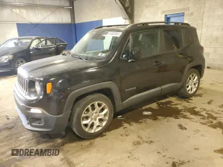 2017 Jeep Renegade Latitude with VIN ZACCJABB8HPG23144, listed as a Copart auction lot 54683905 with 82,950 mi miles and Salvage Title. Bid and sale history available at carsss.com. Image 1.