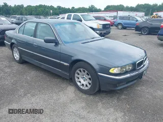 2001 BMW 7 Series 740i with VIN WBAGG834X1DN87354, listed as a IAAI auction lot 42749277 with Not provided miles and . Bid and sale history available at DreamBid. Image 1.