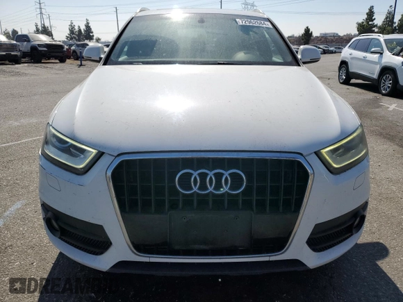 2015 Audi Q3 Premium Plus with VIN WA1BFCFS0FR001987, listed as a Copart auction lot 72962684 with 104,432 mi miles and Salvage title. Bid and sale history available at DreamBid. Image 5.