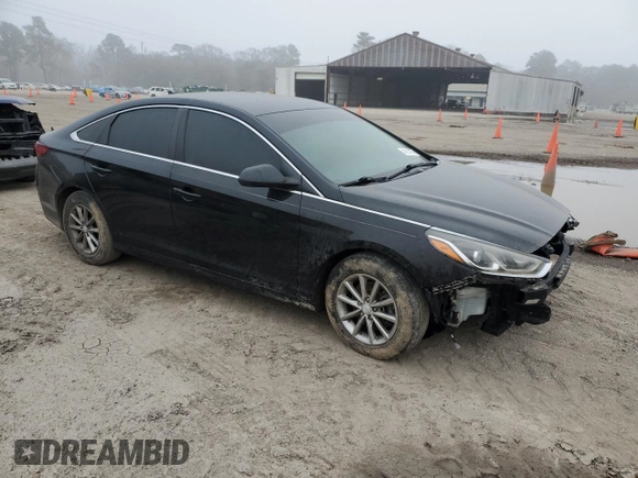 2019 Hyundai Sonata SE with VIN 5NPE24AF9KH762503, listed as a Copart auction lot 44310975 with 76,278 mi miles and Salvage Title. Bid and sale history available at DreamBid. Image 4.