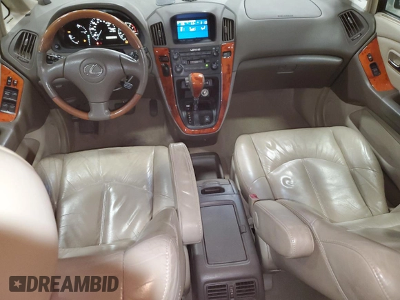 2002 Lexus RX 300 with VIN JTJHF10U220260734, listed as a Copart auction lot 80575794 with 161,218 mi miles and Salvage Title. Bid and sale history available at carsss.com. Image 8.