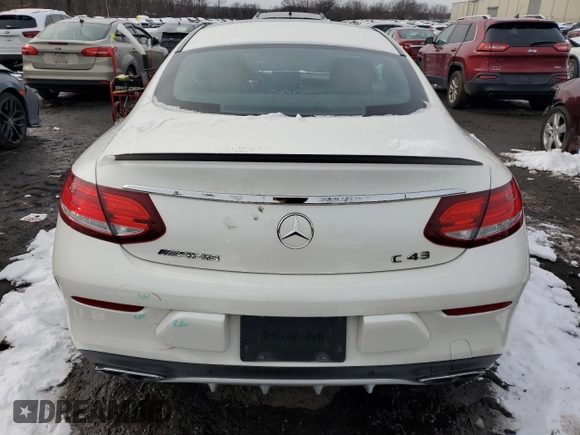2018 Mercedes-Benz C 43 AMG with VIN WDDWJ6EB8JF671795, listed as a Copart auction lot 44169225 with 114,093 mi miles and Clean Title. Bid and sale history available at DreamBid. Image 6.
