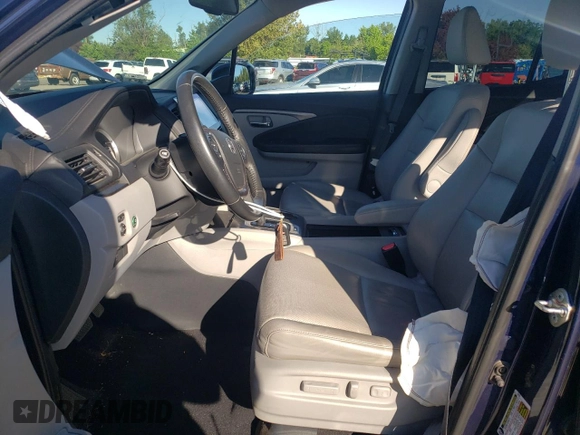 2017 Honda Ridgeline RTL-T with VIN 5FPYK3F63HB008494, listed as a Copart auction lot 55640195 with 91,131 mi miles and Salvage title. Bid and sale history available at DreamBid. Image 7.
