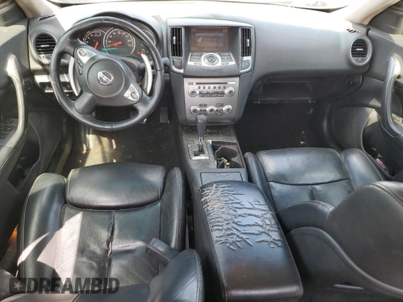 2013 Nissan Maxima S with VIN 1N4AA5AP4DC825883, listed as a Copart auction lot 53831534 with 187,728 mi miles and Salvage Title. Bid and sale history available at DreamBid. Image 8.