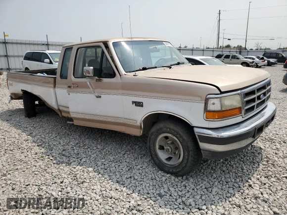 1996 Ford F-150 with VIN 1FTEX14H3TKA36040, listed as a Copart auction lot 67654964 with 222,142 mi miles and Salvage Title. Bid and sale history available at carsss.com. Image 4.