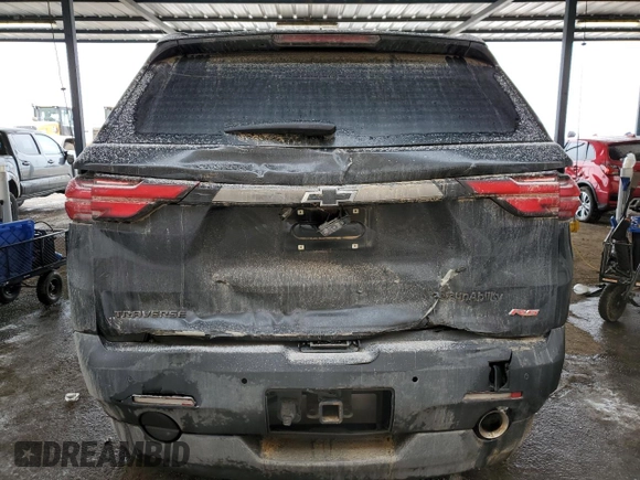 2022 Chevrolet Traverse RS with VIN 1GNERJKWXNJ107875, listed as a Copart auction lot 45517095 with 41,572 mi miles and Salvage title. Bid and sale history available at DreamBid. Image 6.