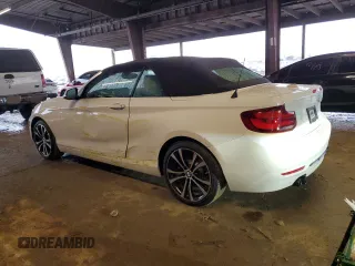 2020 BMW 2 Series 230i with VIN WBA2M7C04L7E23712, listed as a Copart auction lot 86177604 with 50,961 mi miles and Salvage Title. Bid and sale history available at carsss.com. Image 2.