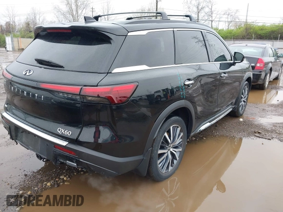 2023 Infiniti QX60 Autograph z VIN 5N1DL1HU6PC363624, wystawiony jako IAAI lot #41968572 z przebiegiem 26 985 mil mil oraz . Historia ofert i sprzedaży dostępna na DreamBid. Obrazek 4.