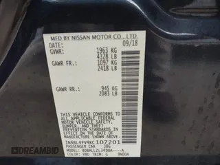 2019 Nissan Altima Platinum with VIN 1N4BL4FV4KC107201, listed as a IAAI auction lot 41483963 with 105,403 mi miles and . Bid and sale history available at carsss.com. Image 9.