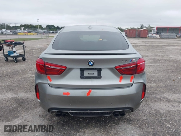 2019 BMW X6 M with VIN 5YMKW8C59K0Y75102, listed as a IAAI auction lot 41347277 with 37,635 mi miles. Bid and sale history available at carsss.com. Image 17.