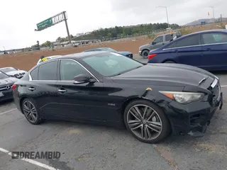 2014 Infiniti Q50 Hybrid Sport with VIN JN1AV7AP7EM691279, listed as a IAAI auction lot 41547805 with 127,325 mi miles and . Bid and sale history available at DreamBid. Image 13.
