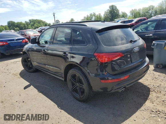 2014 Audi Q5 Premium Plus with VIN WA1DMAFP5EA114068, listed as a Copart auction lot 60199115 with 74,627 mi miles and Salvage title. Bid and sale history available at DreamBid. Image 2.