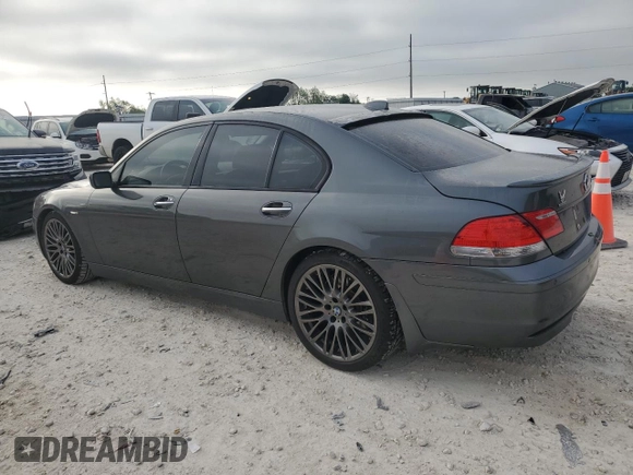2006 BMW 7 Series 750i with VIN WBAHL835X6DT05231, listed as a Copart auction lot 52806995 with 101,357 mi miles and Salvage Title. Bid and sale history available at carsss.com. Image 2.
