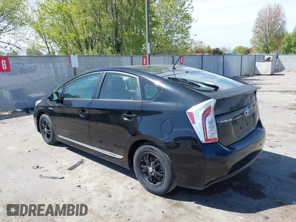 2013 Toyota Prius One with VIN JTDKN3DU9D1682269, listed as a IAAI auction lot 42100973 with 126,058 mi miles. Bid and sale history available at carsss.com. Image 3.