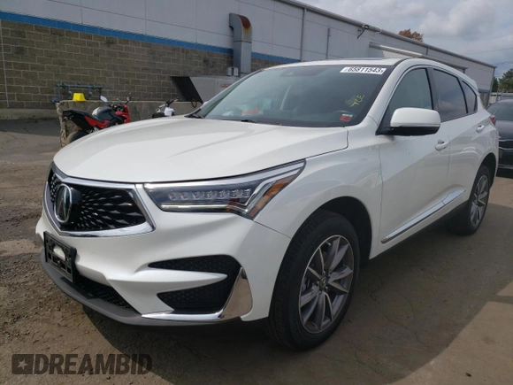 2020 Acura RDX w/Technology Pkg with VIN 5J8TC2H52LL035207, listed as a Copart auction lot 65811543 with 16,937 mi miles. Bid and sale history available at carsss.com. Image 1.