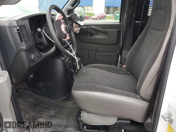 2023 GMC Savana Cargo with VIN 1GTW7AFP8P1128118, listed as a Copart auction lot 54770085 with Not Provided miles and Clean Title. Bid and sale history available at DreamBid. Image 7.
