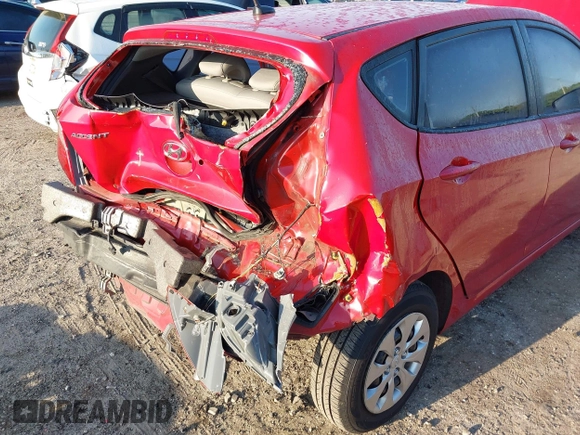 2016 Hyundai Accent SE with VIN KMHCT5AE9GU257815, listed as a IAAI auction lot 41941325 with 109,113 mi miles. Bid and sale history available at carsss.com. Image 6.