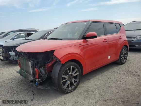 2022 Kia Soul Turbo with VIN KNDJ53AF0N7180959, listed as a Copart auction lot 75312144 with 0 mi miles and Non Repairable. Bid and sale history available at carsss.com. Image 1.