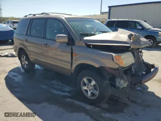 2007 Honda Pilot EX-L with VIN 2HKYF18787H508187, listed as a Copart auction lot 48139315 with 188,985 mi miles and Salvage Title. Bid and sale history available at carsss.com. Image 4.