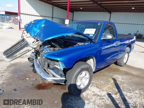 1998 Dodge Dakota SLT with VIN 1B7FL26XXWS716967, listed as a IAAI auction lot 41492594 with 189,176 mi miles and . Bid and sale history available at DreamBid. Image 21.