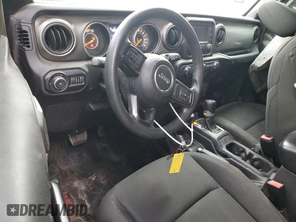 2021 Jeep Wrangler Sport with VIN 1C4GJXAN7MW535201, listed as a Copart auction lot 78378014 with 64,384 mi miles and Salvage Title. Bid and sale history available at DreamBid. Image 8.
