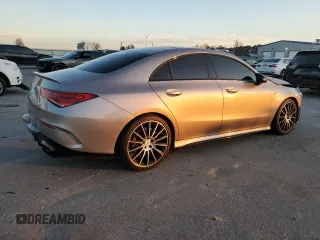 2021 Mercedes-Benz CLA with VIN W1K5J5BBXMN186708, listed as a Copart auction lot 83515554 with 54,574 mi miles and Salvage Title. Bid and sale history available at carsss.com. Image 3.