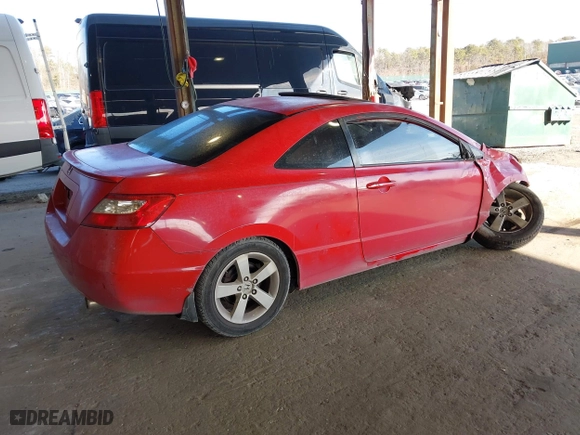2008 Honda Civic Cpe EX-L with VIN 2HGFG12928H574695, listed as a IAAI auction lot 41345378 with 174,996 mi miles. Bid and sale history available at carsss.com. Image 4.