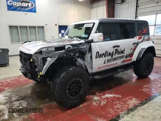 2024 Ford Bronco Raptor with VIN 1FMEE0RRXRLA18506, listed as a Copart auction lot 85860444 with 10,821 mi miles and Salvage title. Bid and sale history available at DreamBid. Image 1.