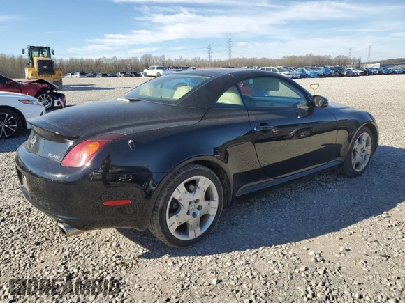 2005 Lexus SC with VIN JTHFN48Y950067800, listed as a Copart auction lot 49447765 with 76,030 mi miles and Salvage Title. Bid and sale history available at carsss.com. Image 3.