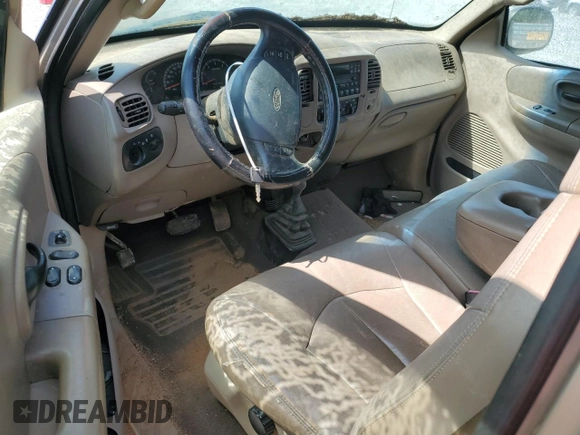 2000 Ford F-150 XL with VIN 1FTRX18LXYNA05860, listed as a Copart auction lot 55408965 with 0 mi miles and Clean Title. Bid and sale history available at carsss.com. Image 8.