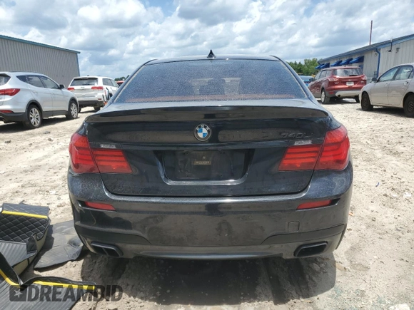 2014 BMW 7 Series 740Li with VIN WBAYE4C53ED137952, listed as a Copart auction lot 62829515 with 151,160 mi miles and Salvage title. Bid and sale history available at DreamBid. Image 6.