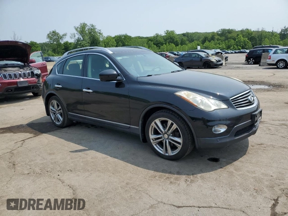 2012 Infiniti EX Journey z VIN JN1AJ0HRXCM451246, wystawiony jako Copart lot #60559115 z przebiegiem 131 180 mil mil oraz Czysty tytuł • Clean title. Historia ofert i sprzedaży dostępna na DreamBid. Obrazek 4.