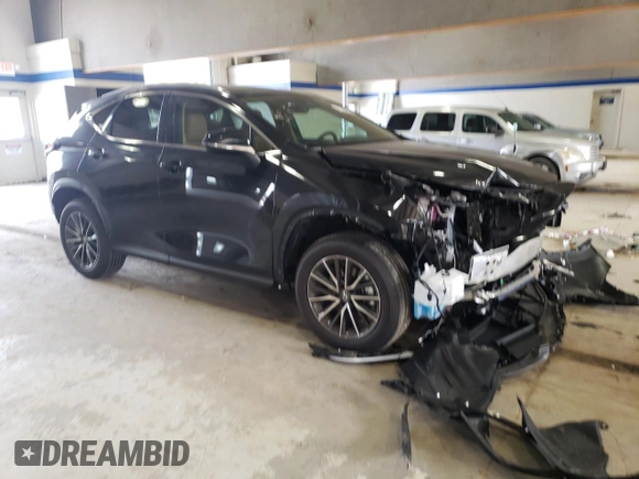2025 Lexus NX 350 with VIN 2T2AGCEZ9SC063952, listed as a Copart auction lot 74390434 with 1,483 mi miles and Salvage title. Bid and sale history available at DreamBid. Image 4.