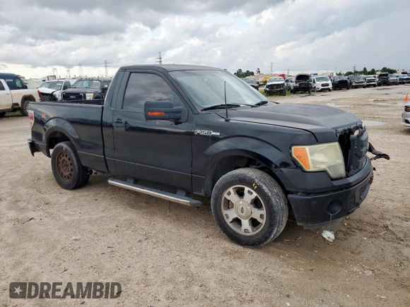 2009 Ford F-150 XL with VIN 1FTRF12W89KB74882, listed as a Copart auction lot 60924495 with 401,265 mi miles and Salvage title. Bid and sale history available at DreamBid. Image 4.