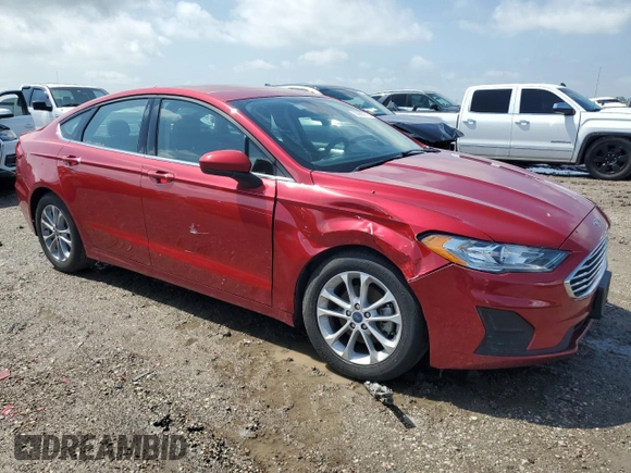 2020 Ford Fusion SE with VIN 3FA6P0HD0LR180779, listed as a Copart auction lot 50890115 with 54,236 mi miles and Salvage Title. Bid and sale history available at DreamBid. Image 4.