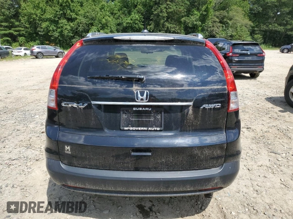 2012 Honda CR-V EX-L with VIN 2HKRM4H72CH604838, listed as a Copart auction lot 61155975 with 142,279 mi miles and Clean title. Bid and sale history available at DreamBid. Image 6.