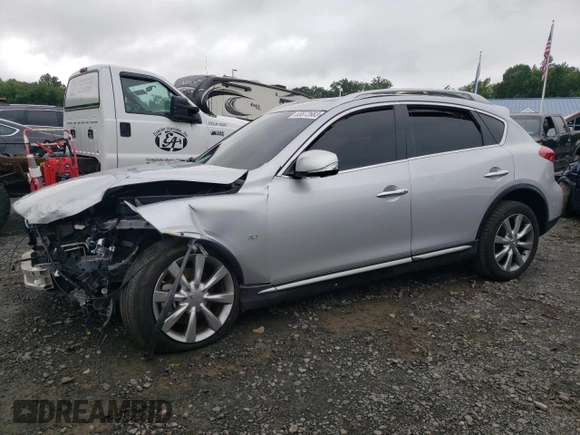 2017 Infiniti QX50 with VIN JN1BJ0RP0HM383810, listed as a Copart auction lot 63872683 with 55,128 mi miles. Bid and sale history available at carsss.com. Image 1.